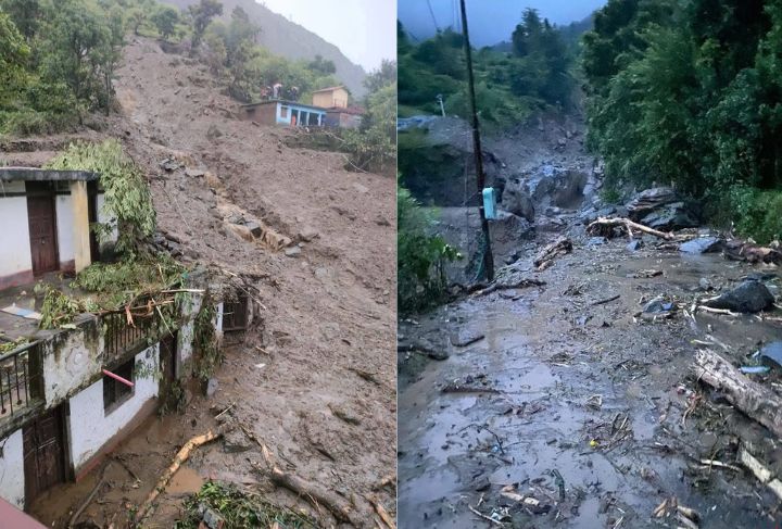बारिश ने फिर मचाई तबाही,चमोली और रुद्रप्रयाग में फटा बादल, कई लोग लापता