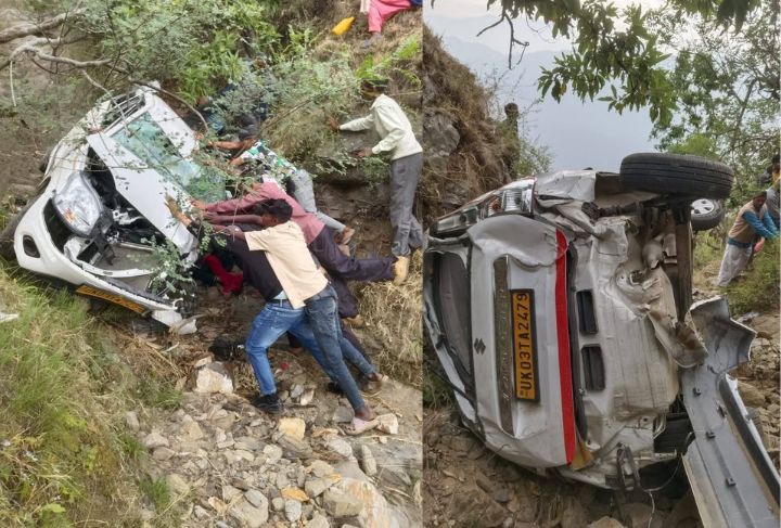   उत्तराखंड: गहरी खाई में गिरी कार, 2 लोगों की दर्दनाक मौत, एक घायल