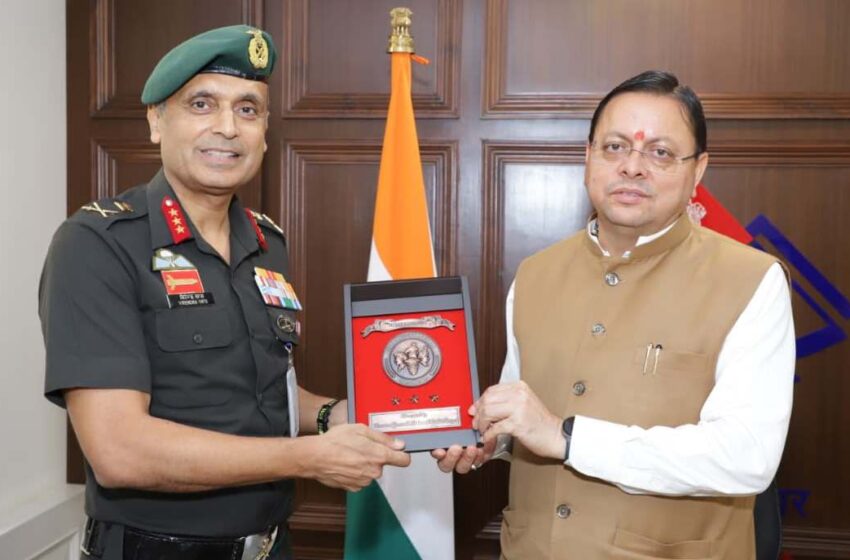  मुख्यमंत्री से महानिदेशक एनसीसी ने की शिष्टाचार भेंट
